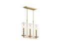 KOHLER K-23344-CH03-BGL Damask Three-light linear chandelier