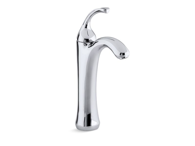 KOHLER K-10217-4-CP Polished Chrome Forte Tall Single-handle bathroom sink faucet
