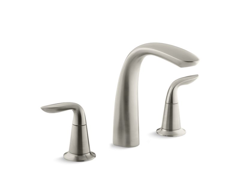 KOHLER K-T5323-4-BN Refinia Bath faucet trim for high-flow valve with lever handles , valve not included