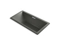 KOHLER K-1835-GHVB-58 Underscore 72" X 36" Drop-In Vibracoustic Bath With Heated Bubblemassage In Thunder Grey