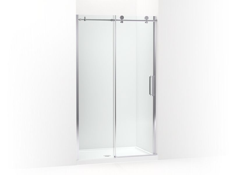 KOHLER K-SD706080-ML-SHP Bright Polished Silver Composed Moving panel shower door, 78" H x 44-5/8 - 47-7/8" W, with 3/8" thick Crystal Clear glass