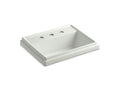 KOHLER K-2991-8-NY Tresham Rectangle Drop-in bathroom sink with 8" widespread faucet holes