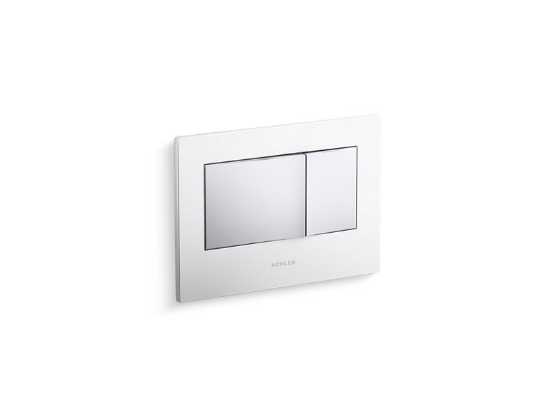 KOHLER K-8857-GW1 Bevel Flush actuator plate for 2"x4" in-wall tank and carrier system