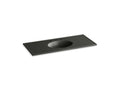KOHLER Ceramic/Impressions K-2891-8-G88 Thunder Grey Impressions 49" Vitreous china vanity top with integrated oval sink