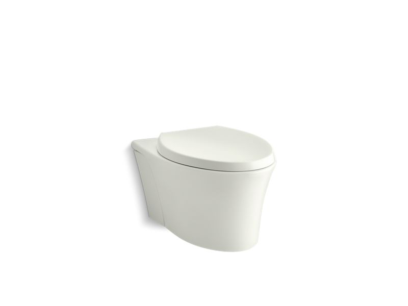 KOHLER K-6299-NY Veil Wall-hung compact elongated dual-flush toilet with Quiet-Close seat