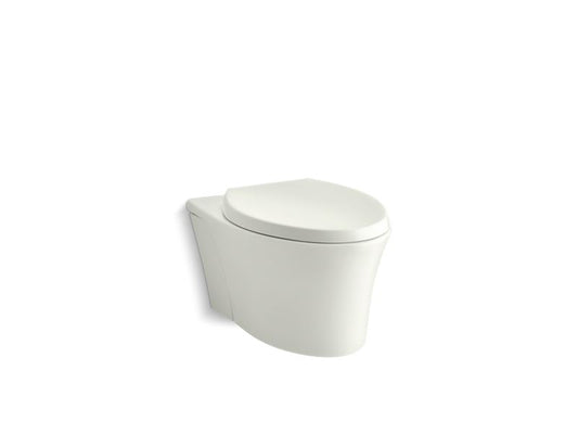 KOHLER K-6299-NY Veil Wall-hung compact elongated dual-flush toilet with Quiet-Close seat
