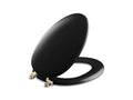 KOHLER K-4701-AF-7 Kathryn Elongated Toilet Seat In Black Black