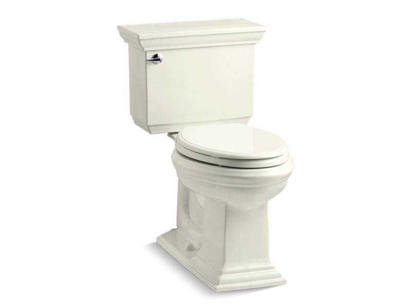 KOHLER Memoirs Stately K-3817-U-96 Biscuit Stately Two-piece elongated toilet, 1.28 gpf
