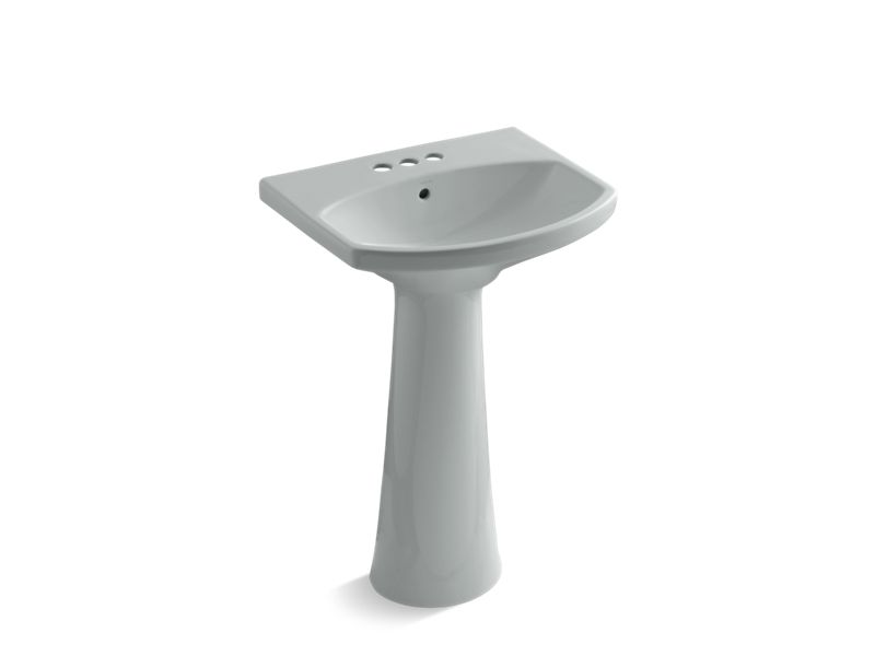 KOHLER K-2362-4-95 Cimarron Pedestal bathroom sink with 4" centerset faucet holes