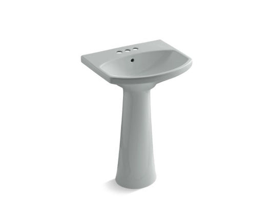 KOHLER K-2362-4-95 Cimarron Pedestal bathroom sink with 4" centerset faucet holes