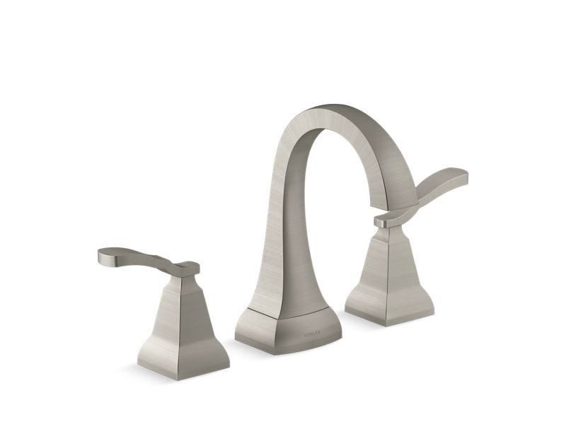 KOHLER K-R30998-4D-BN Vibrant Brushed Nickel Ridgeport Widespread bathroom sink faucet