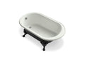 KOHLER K-710-P5-NY Iron Works Historic 66" x 36" freestanding oval bath