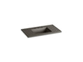 KOHLER K-2781-8-G86 Ceramic/Impressions 37" rectangular vanity-top bathroom sink with 8" widespread faucet holes
