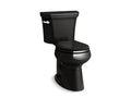 KOHLER Highline K-5481-U-7 Black Black Two-piece round-front toilet, 1.28 gpf