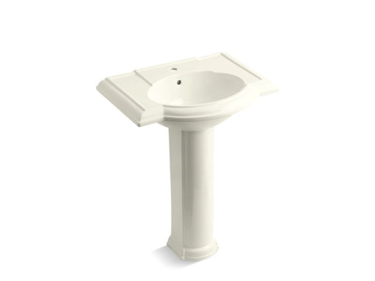 KOHLER K-2294-1-96 Devonshire 27" pedestal bathroom sink with single faucet hole