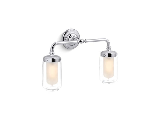 KOHLER K-72582-CP Artifacts Two-light sconce