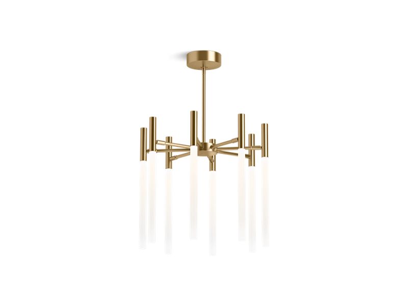 KOHLER K-23459-CHLED-BGL Components Eight-light LED chandelier