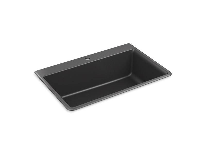 KOHLER K-8437-1-CM7 Kennon 33" x 22" x 10-1/8" Neoroc top-mount/undermount single-bowl kitchen sink