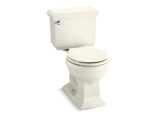 KOHLER K-3986-U-96 Biscuit Memoirs Classic Two-piece round-front 1.28 gpf chair height toilet with insulated tank