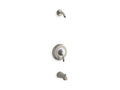 KOHLER K-TLS12007-4S-BN Fairfax Rite-Temp(R) bath and shower trim set with lever handle and slip-fit spout, less showerhead
