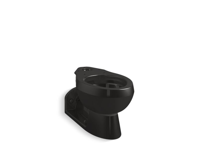 KOHLER K-4327-7 Black Black Barrington Elongated bowl with Pressure Lite flushing technology, less seat