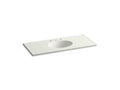 KOHLER Ceramic/Impressions K-2891-8-G82 Dune Impressions 49" Vitreous china vanity top with integrated oval sink