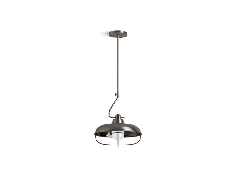 KOHLER K-23663-PE01-VNL Modern Farm 12" Pendant In Valiant Nickel