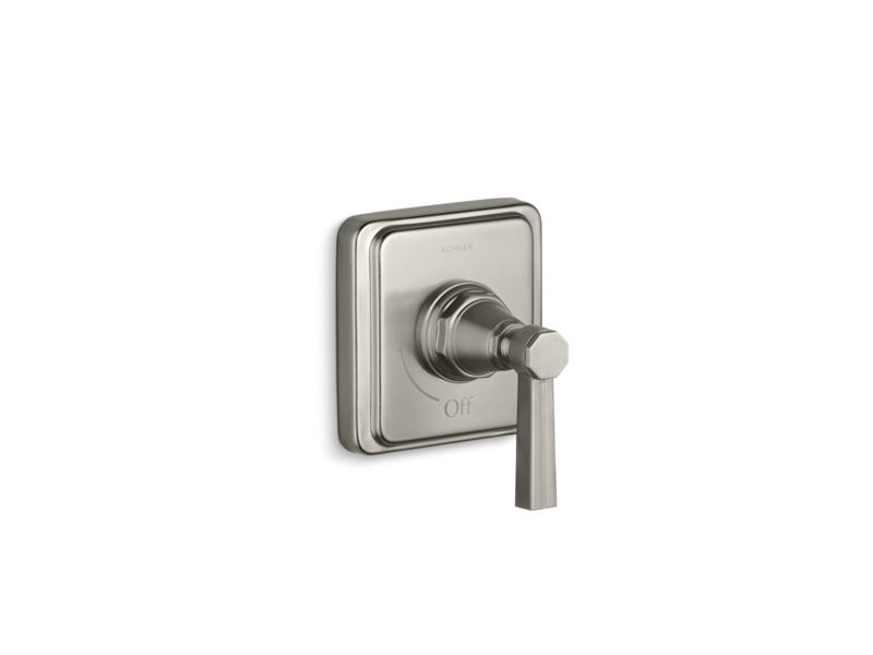 KOHLER Pinstripe K-T13174-4B-BN Vibrant Brushed Nickel MasterShower volume control valve trim with lever handle