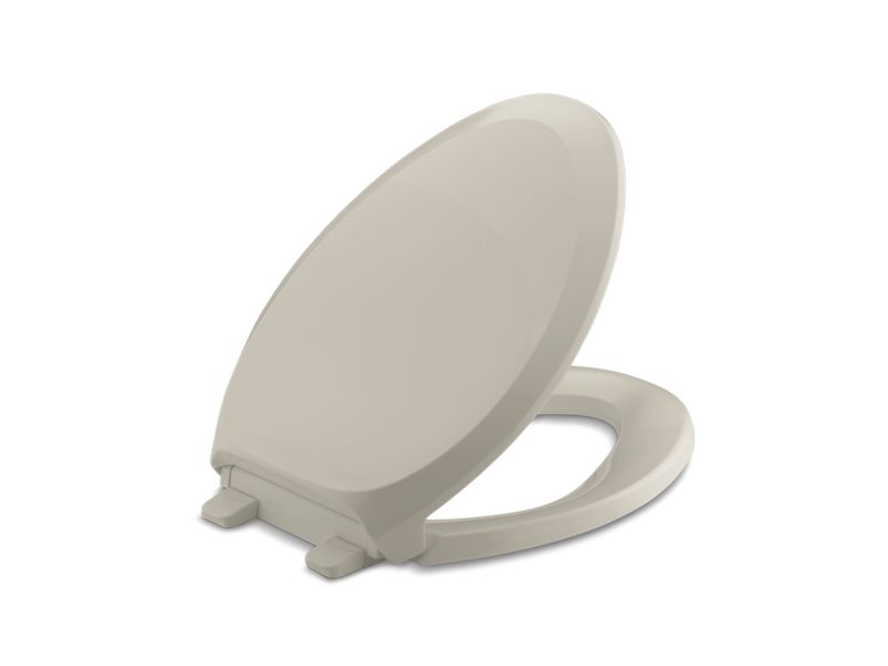 KOHLER K-4713-G9 French Curve Quiet-Close elongated toilet seat