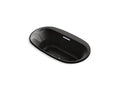 KOHLER K-5716-GHVB-7 Underscore 65-1/2" X 35-3/4" Drop-In Vibracoustic Bath With Heated Bubblemassage In Black Black