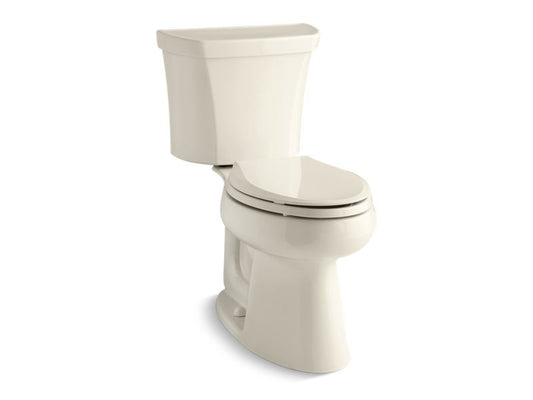 KOHLER K-6393-RA-47 Highline Comfort Height Two-piece elongated dual-flush chair height toilet with right-hand trip lever and 10" rough-in