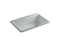 KOHLER K-5871-3A2-95 Riverby 33" Top-Mount Single-Bowl Workstation Kitchen Sink In Ice Grey