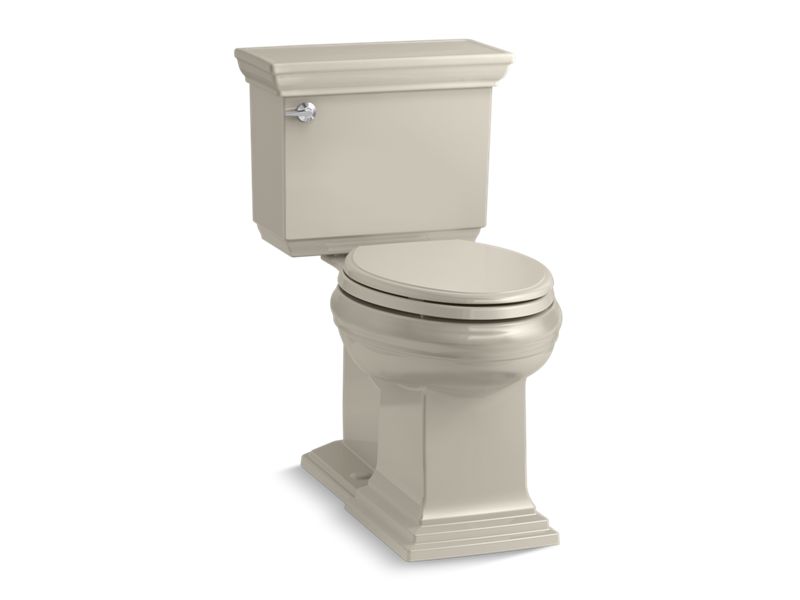 KOHLER K-6669-G9 Memoirs Stately Comfort Height Two-piece elongated 1.28 gpf chair height toilet