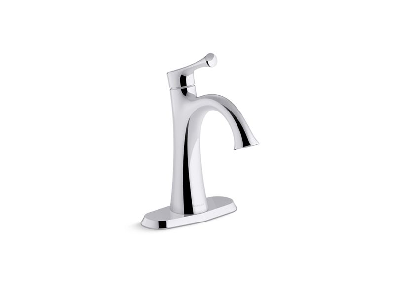KOHLER K-R78045-4D-CP Lilyfield Single-handle bathroom sink faucet, 1.2 gpm In Polished Chrome