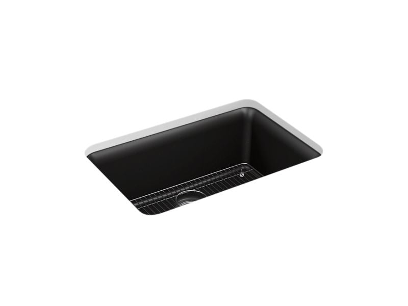 KOHLER K-28000-CM7 Matte Graphite Cairn 27-1/2" undermount single-bowl kitchen sink