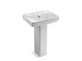 KOHLER K-5152-8-0 Rave 23" pedestal bathroom sink with 8" widespread faucet holes