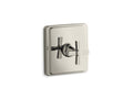 KOHLER Pinstripe K-T13173-3B-SN Vibrant Polished Nickel MasterShower temperature control valve trim with Cross handle