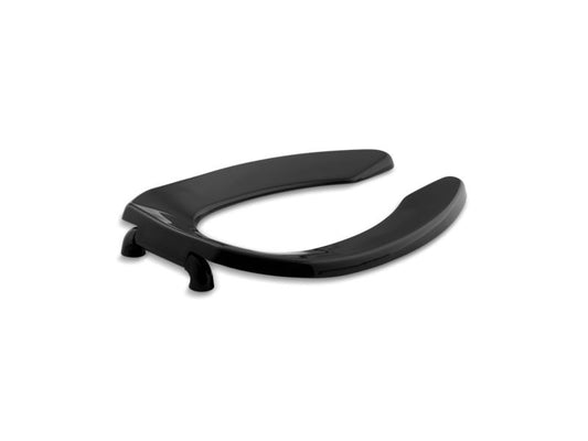 KOHLER K-4671-C-7 Lustra Elongated toilet seat with check hinge, in Black Black