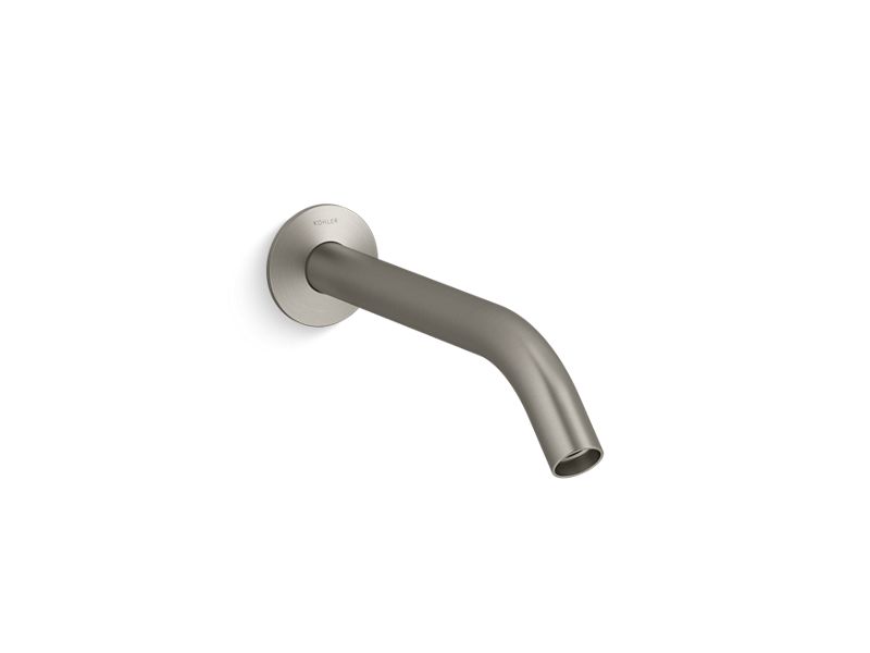 KOHLER K-T23890-BN Vibrant Brushed Nickel Components Wall-mount bathroom sink faucet spout with Tube design, 1.2 gpm