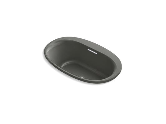 KOHLER K-5714-GHVB-58 Underscore 59-3/4" X 35-3/4" Drop-In Vibracoustic Bath With Heated Bubblemassage In Thunder Grey