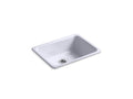 KOHLER K-6585-GRL Iron/Tones 24-1/4" x 18-3/4" x 8-1/4" Top-mount/undermount single-bowl kitchen sink
