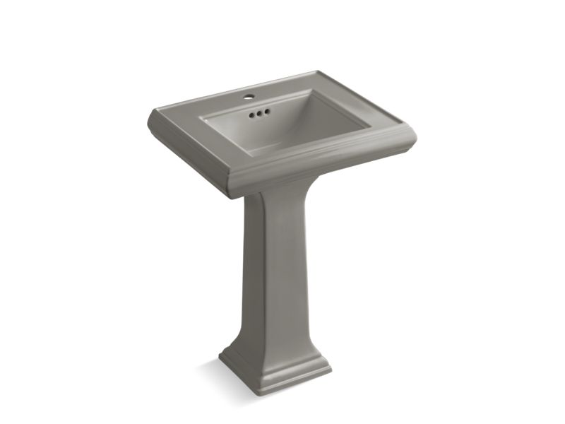 KOHLER K-2238-1-K4 Memoirs Classic Classic 24" pedestal bathroom sink with single faucet hole