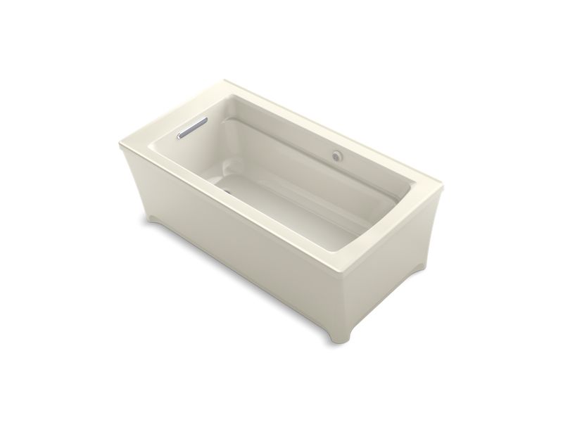 KOHLER K-2592-W1-96 Archer 62" x 32" freestanding bath with Bask heated surface