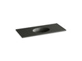 KOHLER Ceramic/Impressions K-2891-1-G88 Thunder Grey Impressions 49" Vitreous china vanity top with integrated oval sink