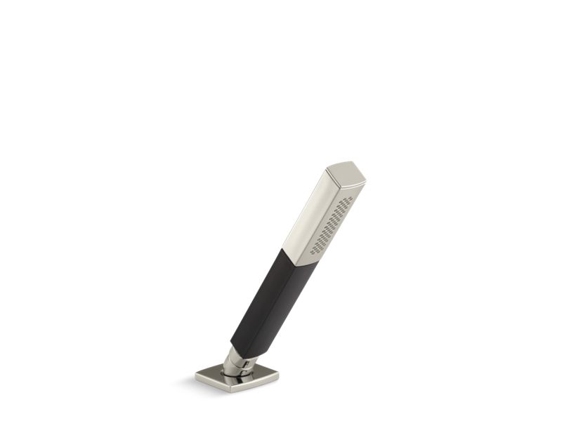 KOHLER K-45203-SN Shift Square 2.0 gpm multifunction handshower with Black handle