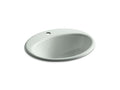 KOHLER K-2905-1-FF Farmington Drop-in bathroom sink with single faucet hole