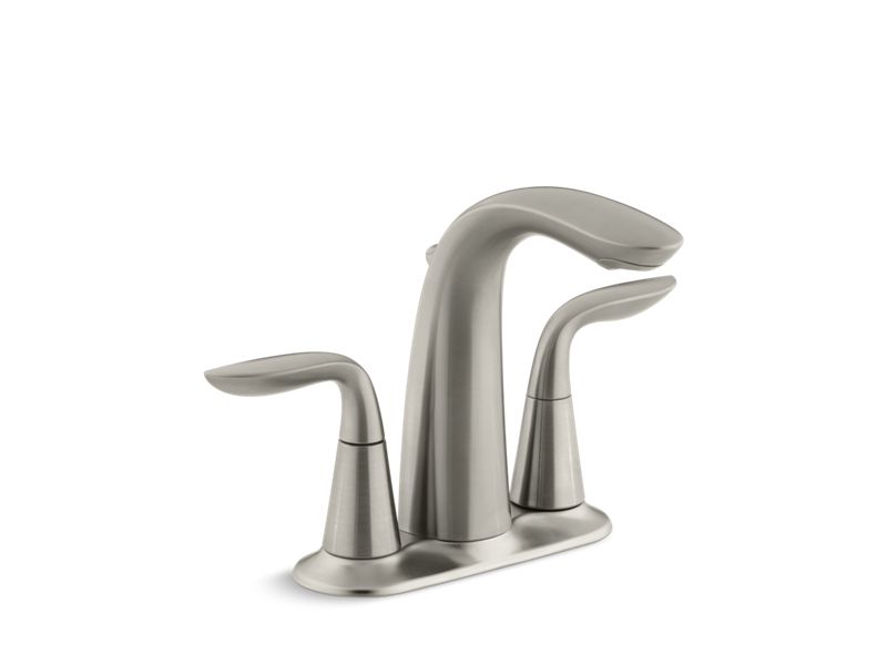 KOHLER K-5316-4-BN Refinia Centerset bathroom sink faucet