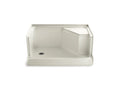 KOHLER K-9486-96 Memoirs 48" x 36" single threshold left-hand drain shower base with integral seat at right
