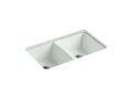 KOHLER K-5873-5U-FF Deerfield 33" x 22" x 9-5/8" Undermount double-equal kitchen sink