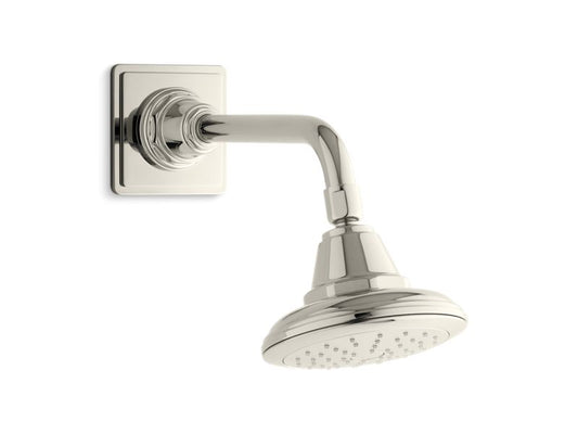 KOHLER K-45417-G-SN Vibrant Polished Nickel Pinstripe 1.75 gpm single-function showerhead with Katalyst air-induction technology